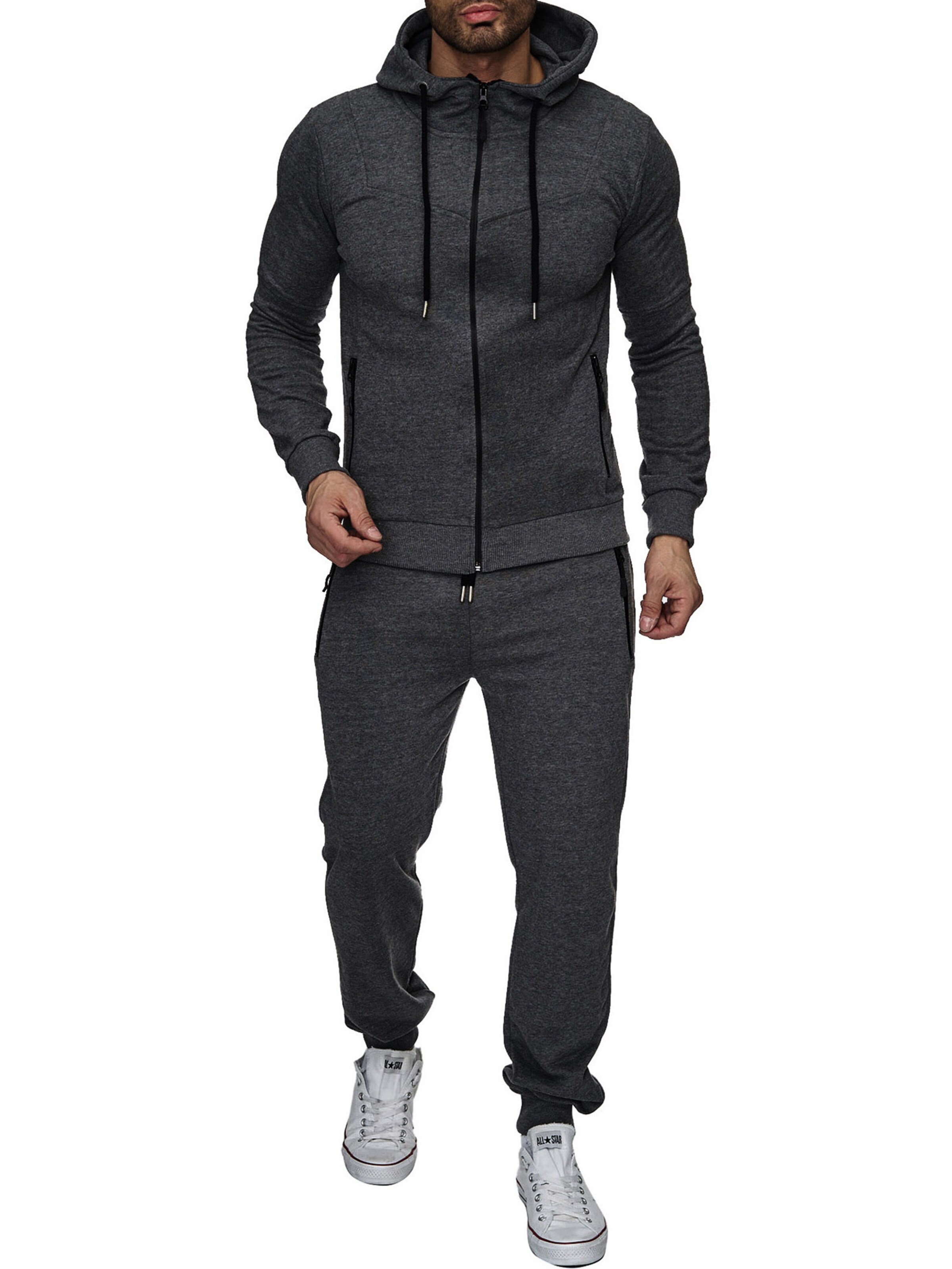 Reslad Trainingsanzug 'RS5063'‌‌‌‌‌‌‌ in Grau: Vorderseite