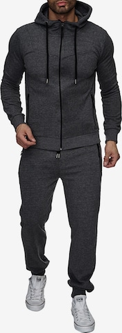Reslad Tracksuit 'Trainingsanzug Basic Set' in Grey: front