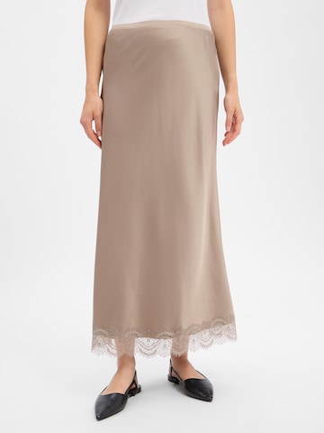 Marie Lund Rok in Beige: voorkant