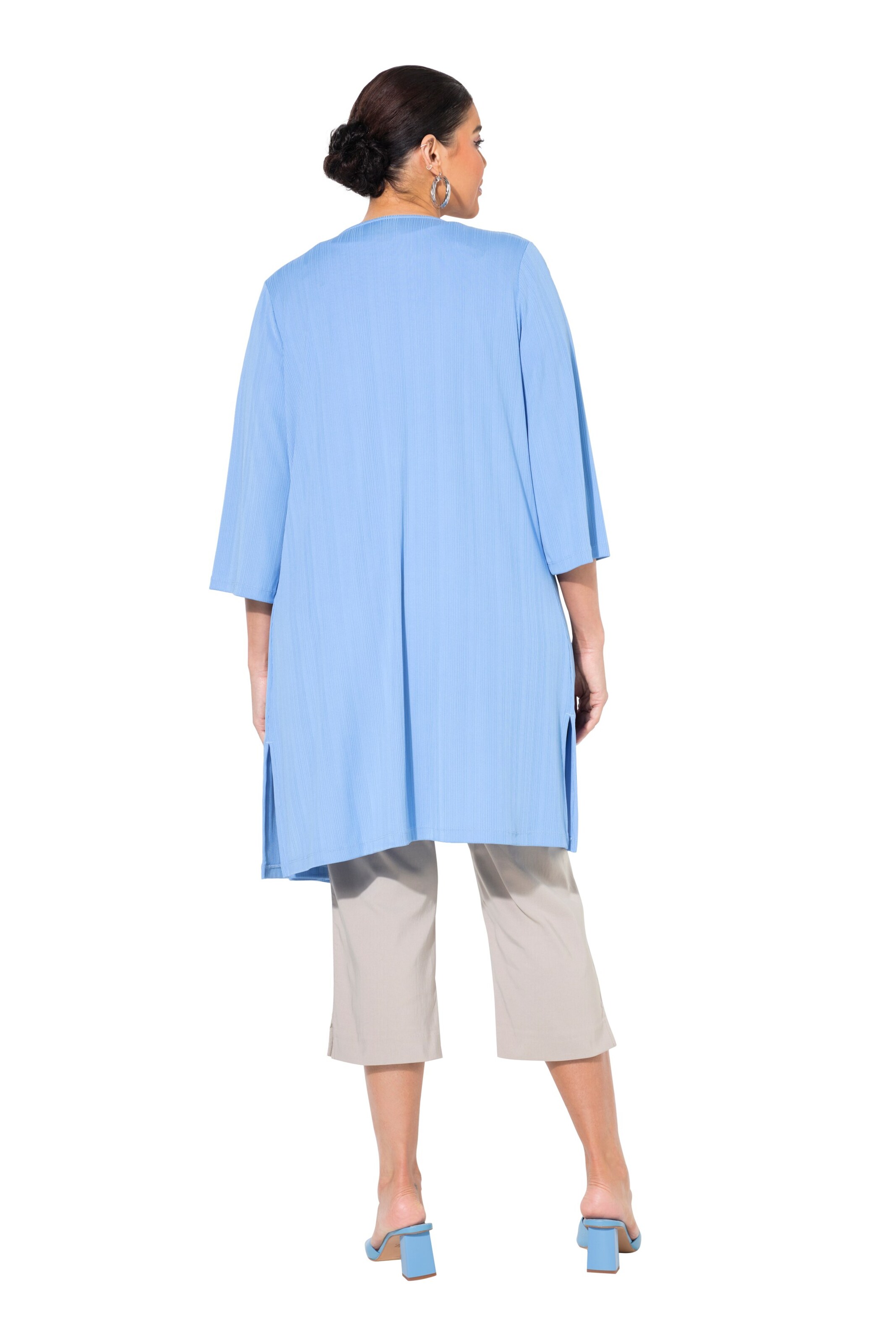 Ulla Popken Knit Cardigan in Blue