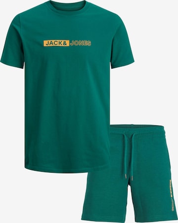 JACK & JONES Joggingpak 'NEO' in Groen: voorkant