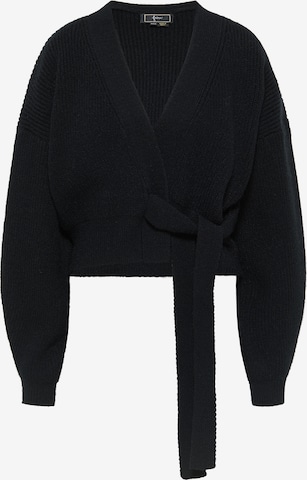 faina Knit Cardigan in Black: front