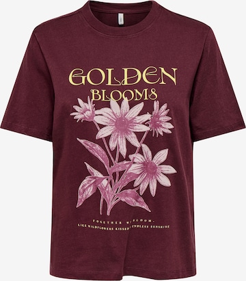 ONLY - Camiseta 'ONLLUCY MONJA' en lila: frente