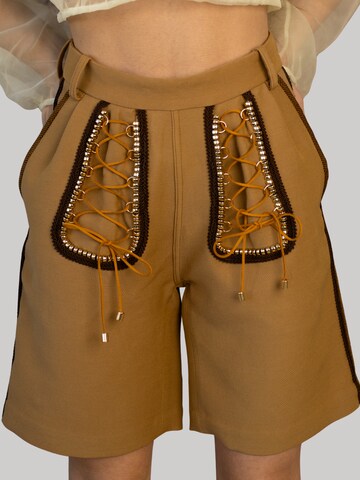 INNA.Trachten Regular Trachtenhose in Braun: Vorderseite
