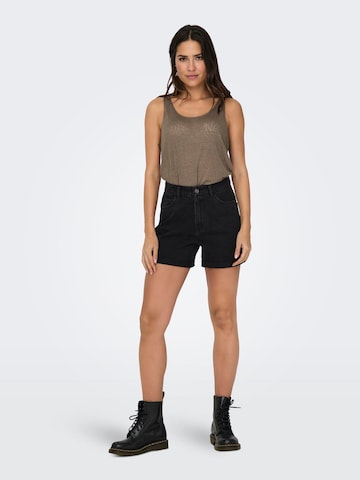 Top di ONLY in marrone