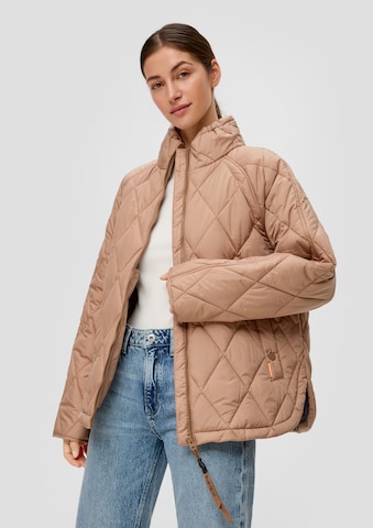 QS Between-Season Jacket in Beige: front