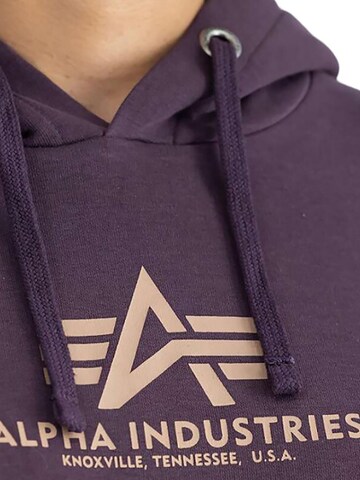ALPHA INDUSTRIES Sweatshirt 'Basic' in Purple