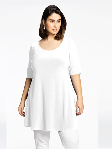 Yoek Shirt 'Tess' in Wit: voorkant