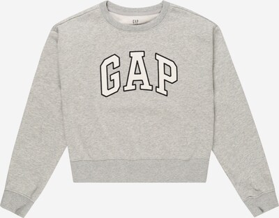 GAP Sweatshirt em acinzentado / preto / branco, Vista do produto