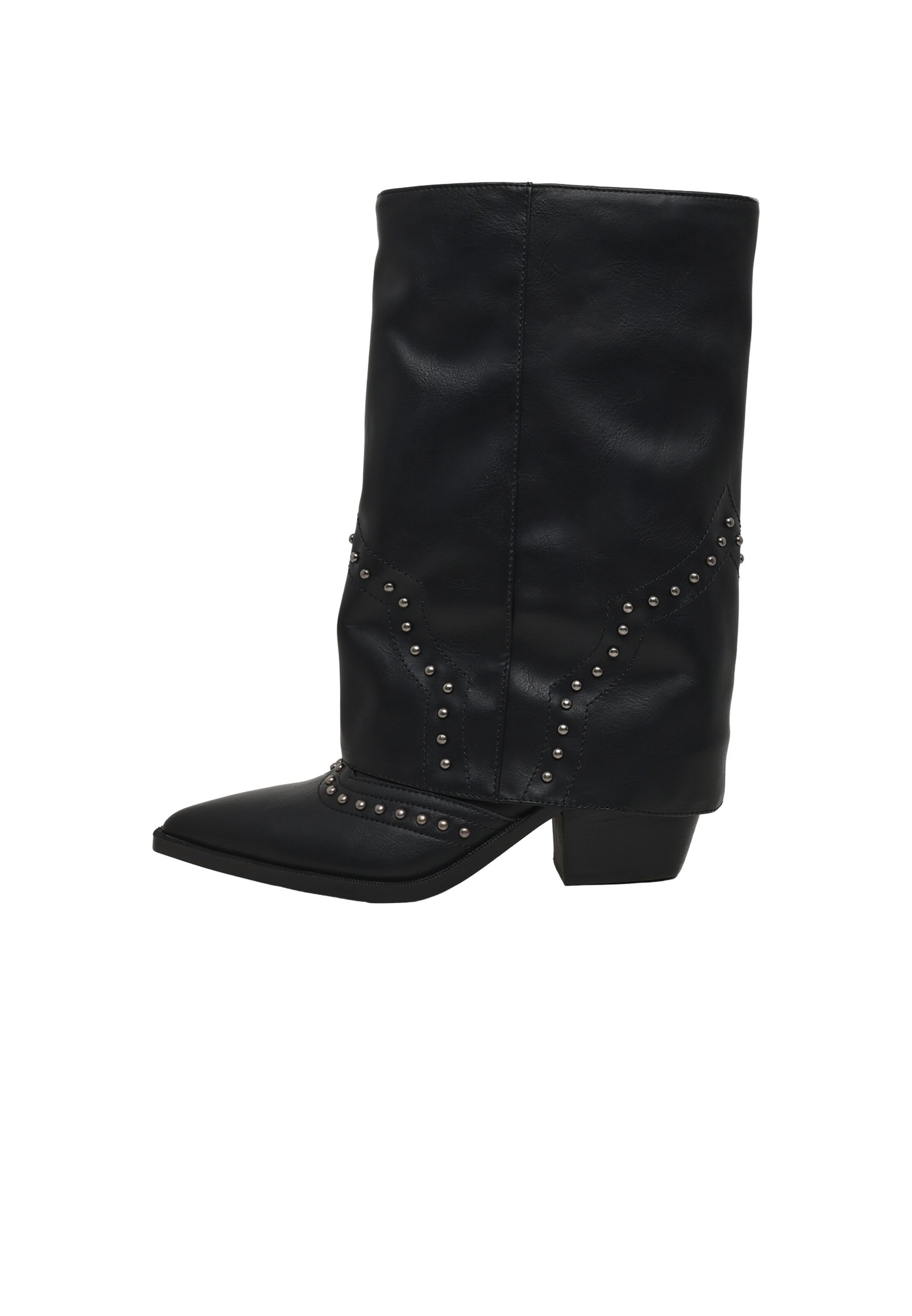 Bottes de cowboy 'Saddle' STEVE MADDEN en noir : devant