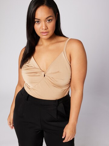 Top 'Rosie' di Guido Maria Kretschmer Curvy in beige