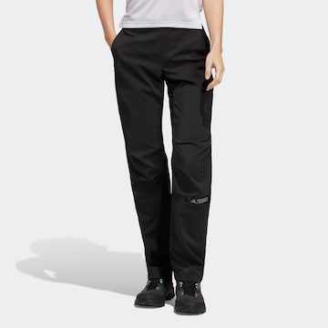 Regular Pantalon outdoor 'Multi' ADIDAS TERREX en noir : devant