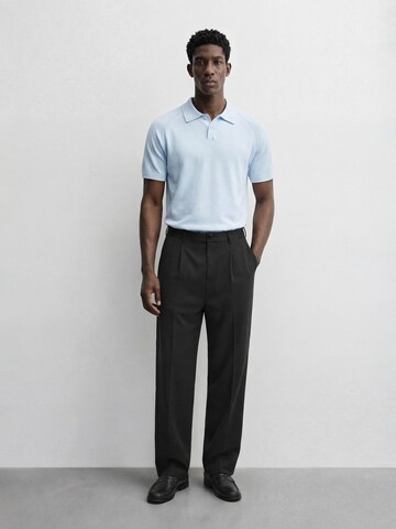Burocs Shirt 'Fine Knit Polo' in Blue