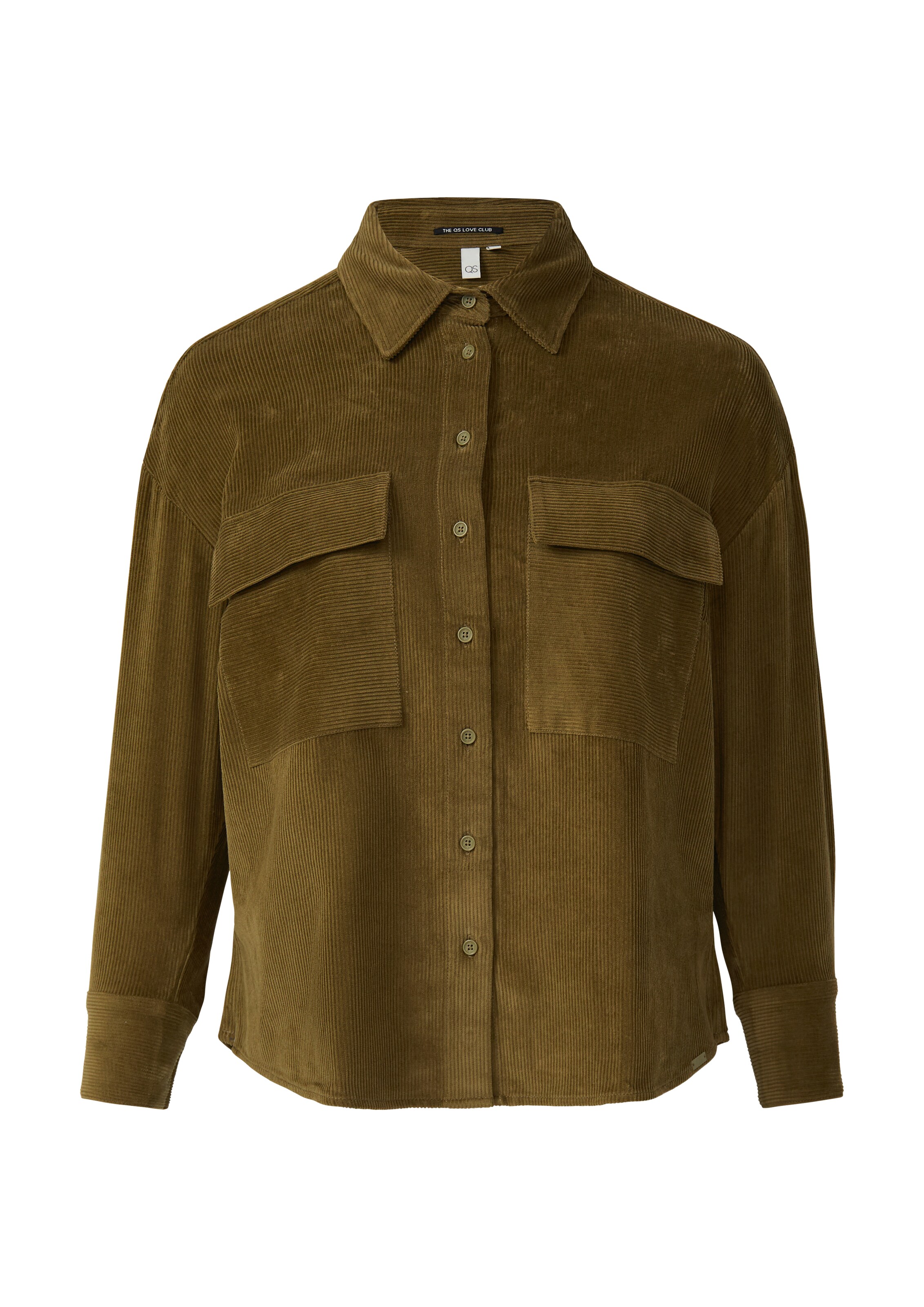 QS Blouse in Groen: voorkant