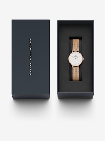 Montre à affichage analogique 'Petite Melrose RG White' Daniel Wellington en or