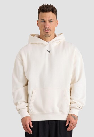 Distorted People Mikina – bílá: přední strana