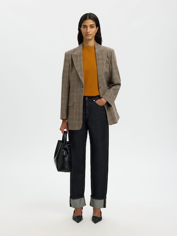 SELECTED Shirt 'SLFEssential' in Brown