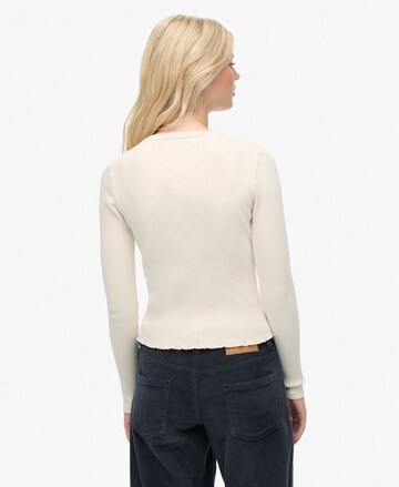 Superdry Gebreid vest in Wit