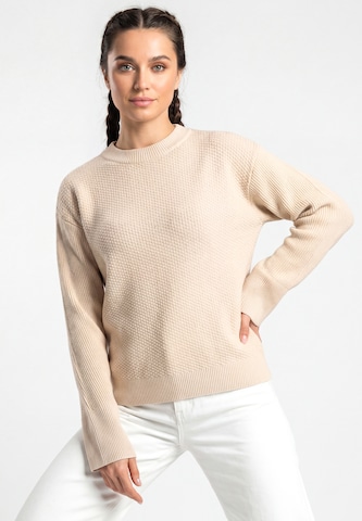 Pull-over 'Fashion Look' Jika en beige : devant