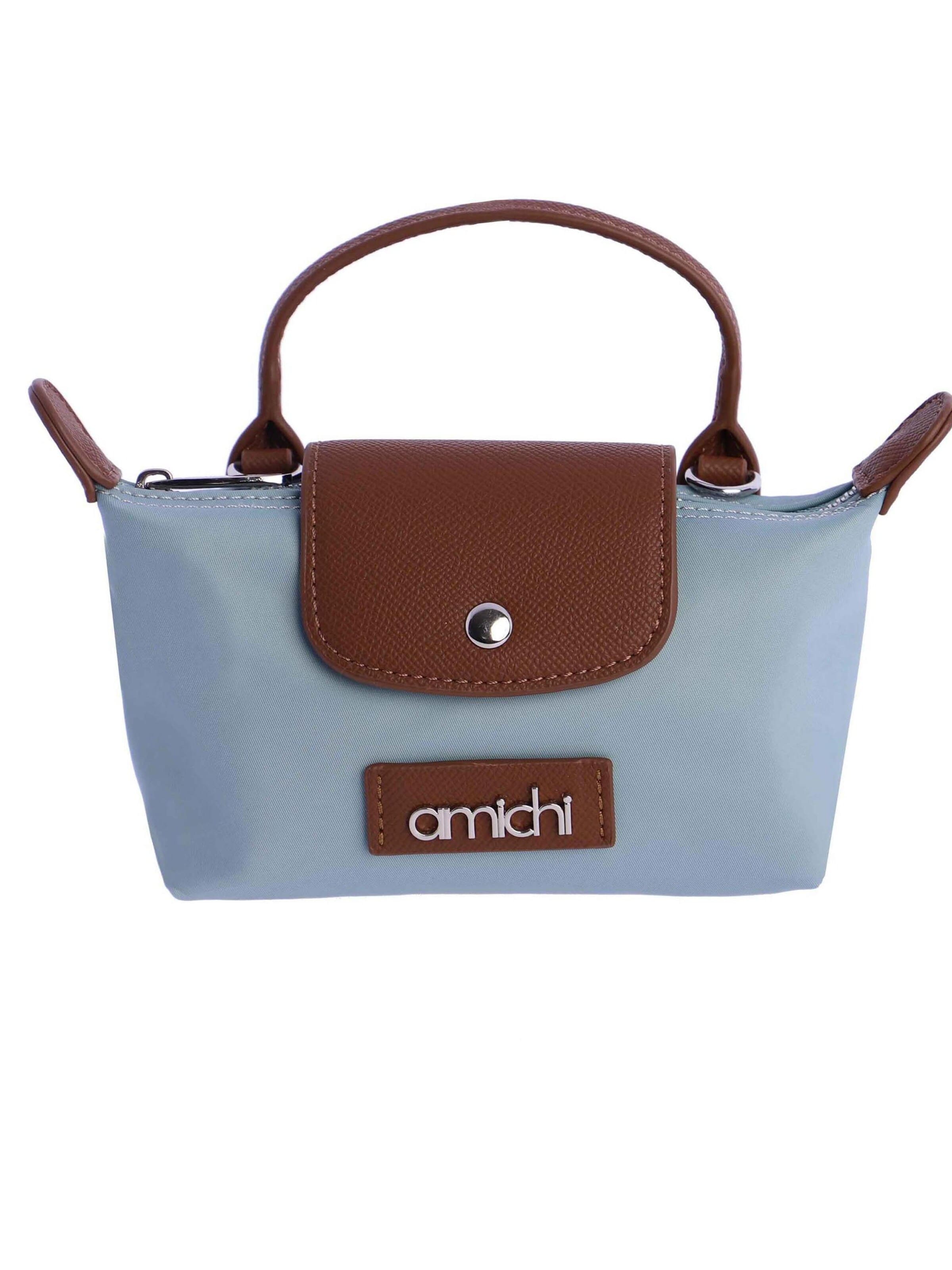 Amichi - Bolso de mano en azul: frente
