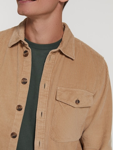 Shiwi Regular fit Button Up Shirt 'Brad' in Beige