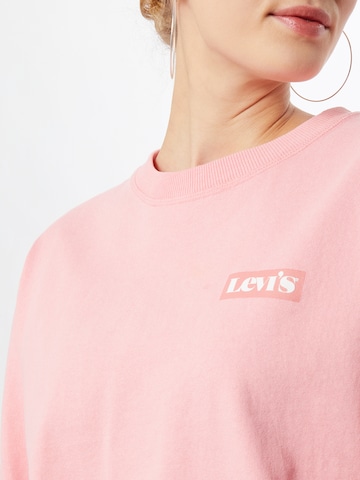 LEVI'S ® Свитшот 'Graphic Standard Crewneck Sweatshirt' в Ярко-розовый
