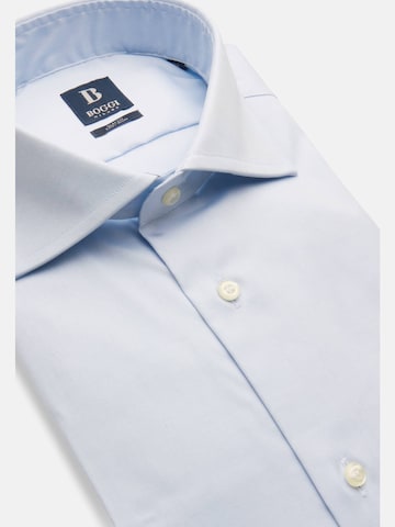 Coupe slim Chemise business Boggi Milano en bleu