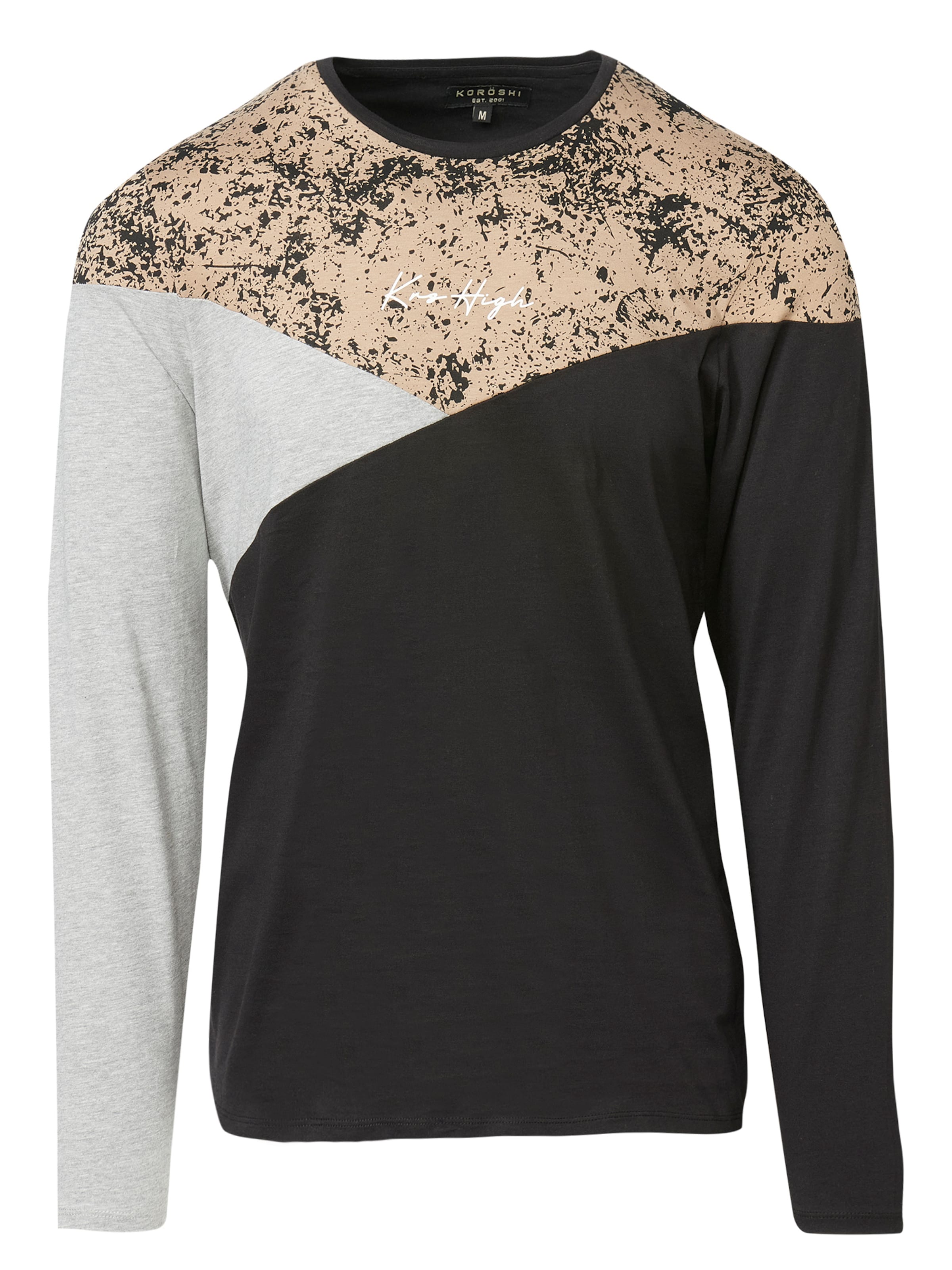 T-Shirt KOROSHI en noir : devant