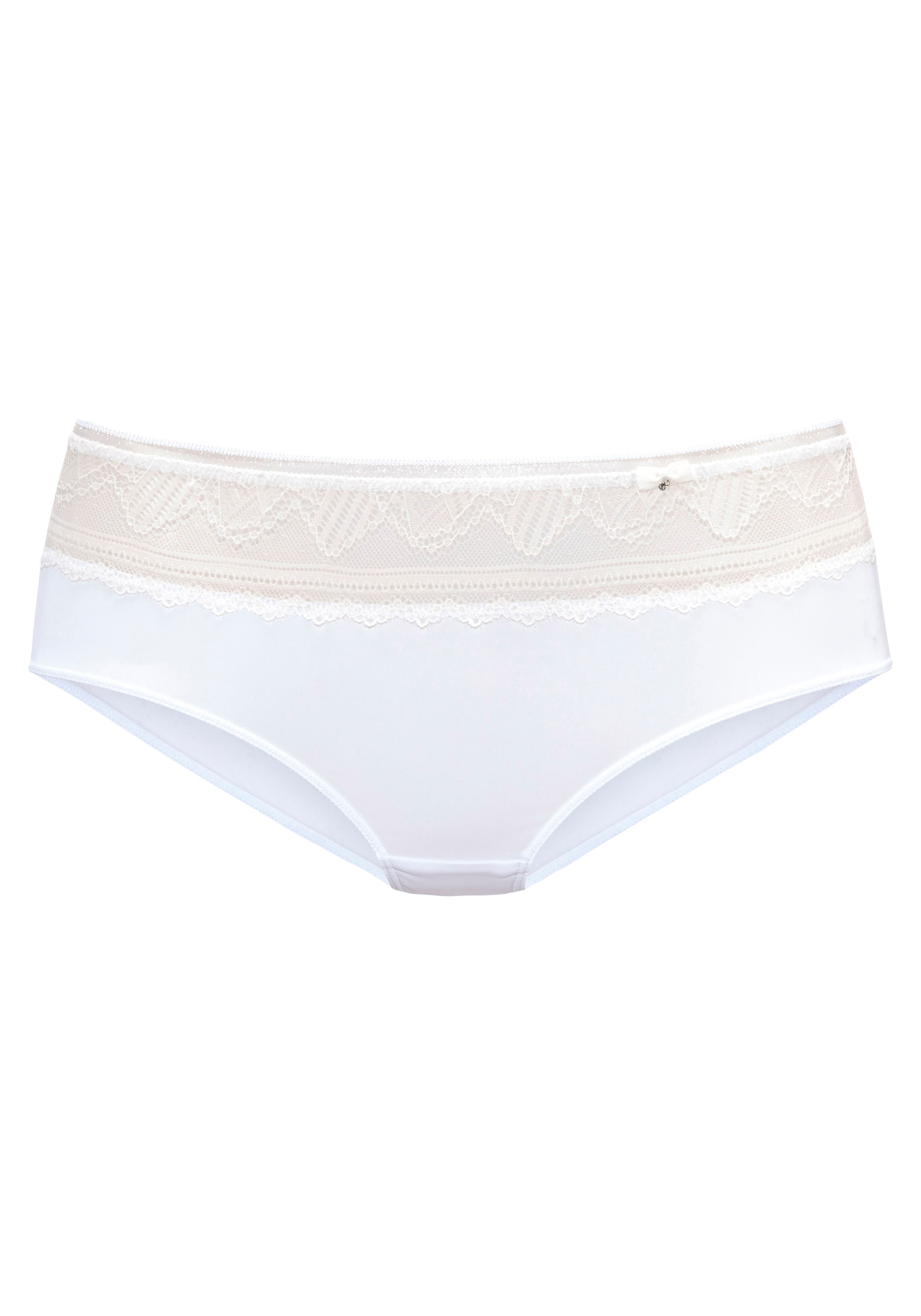 LASCANA Boyshorts in White: front