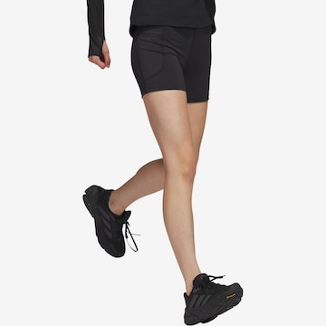 ADIDAS PERFORMANCE Skinny Workout Pants 'DailyRun' in Black