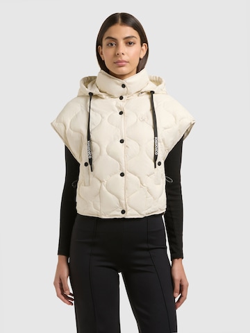 Gilet 'NINGA' di khujo in bianco: frontale