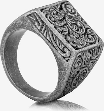 Akitsune Ring 'Floral' in Silver: front