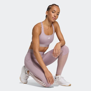 ADIDAS PERFORMANCE Bustier Sport-BH 'Powerreact Hyperglam' in Lila