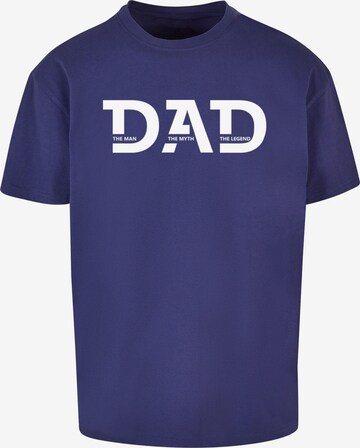 T-Shirt 'Fathers Day - The Man, The Myth, The Legend' Merchcode en bleu : devant