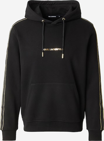 Karl LagerfeldSweater majica - crna boja: prednji dio