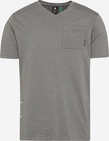 T-Shirt G-Star RAW en gris : devant