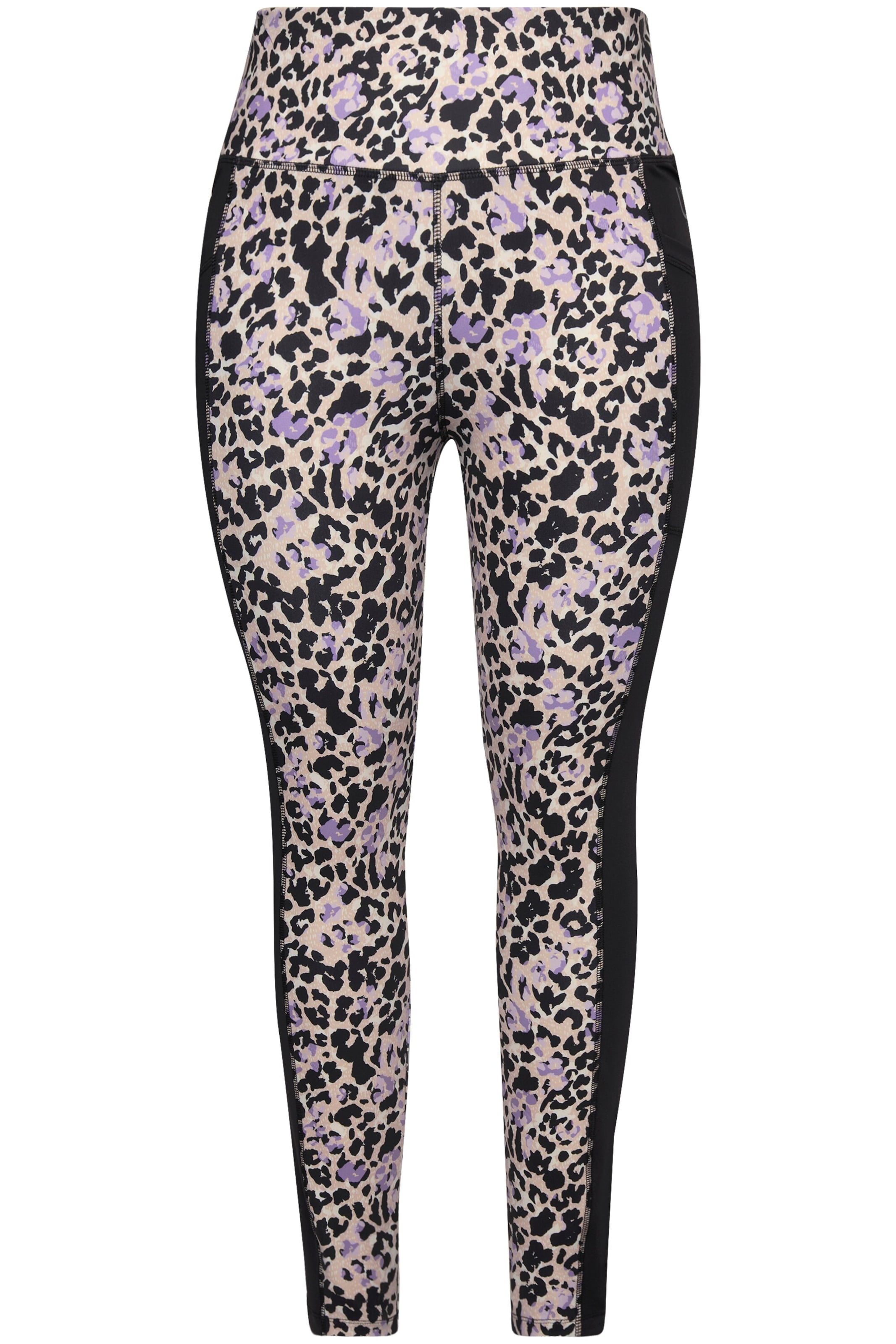 Skinny Pantalon de sport Ulla Popken en noir : devant