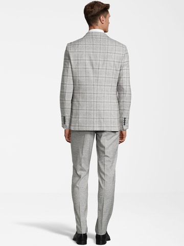 Coupe slim Costume Steffen Klein en gris