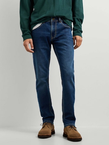 Coupe slim Jean 'Gymdigo' Pepe Jeans en bleu : devant
