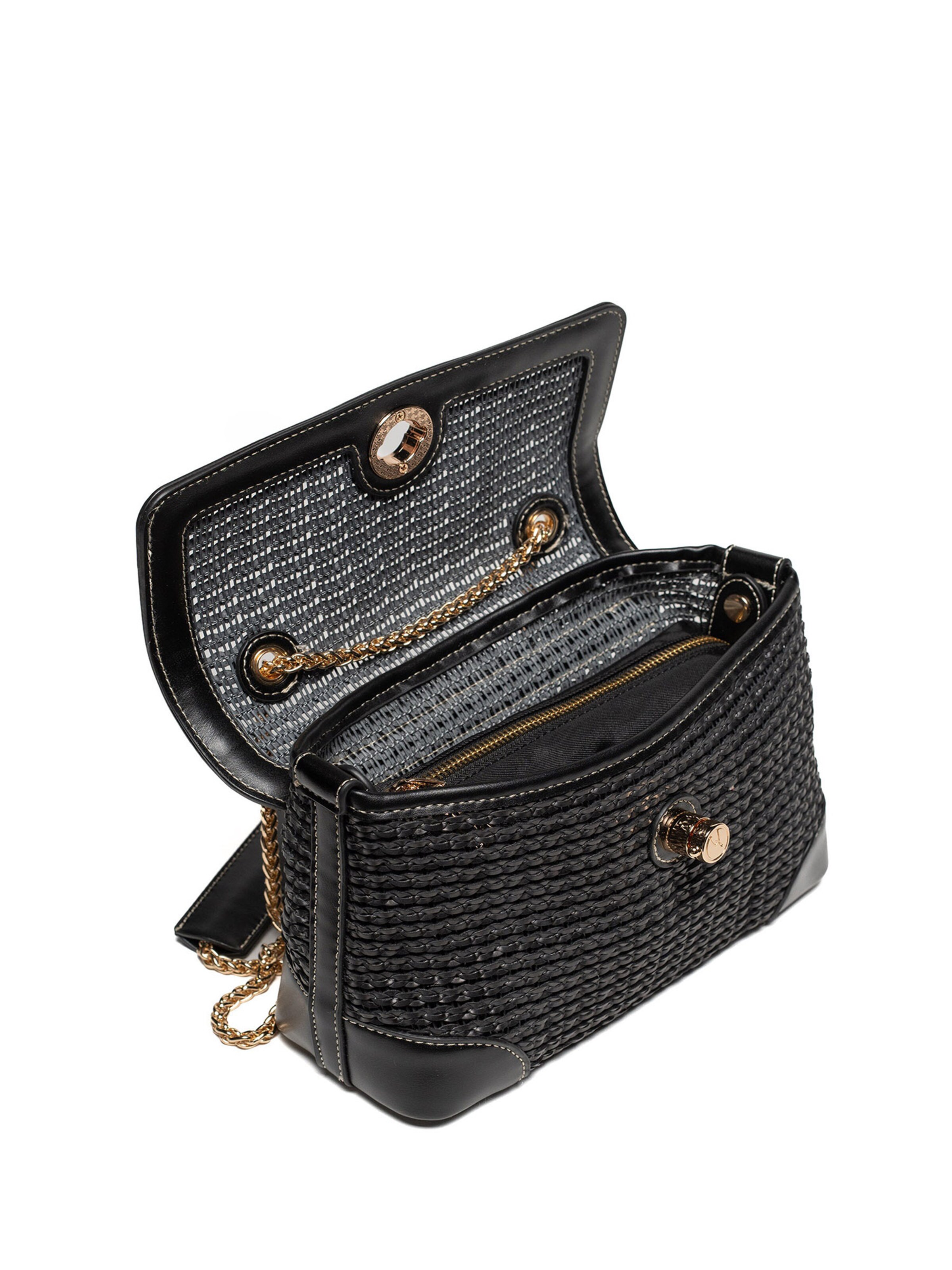 Borsa a spalla di Gattinoni in nero