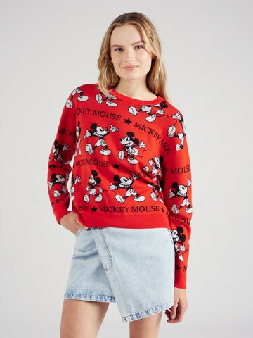 PRINCESS GOES HOLLYWOOD - Pullover 'Mickey Mouse' em vermelho: frente