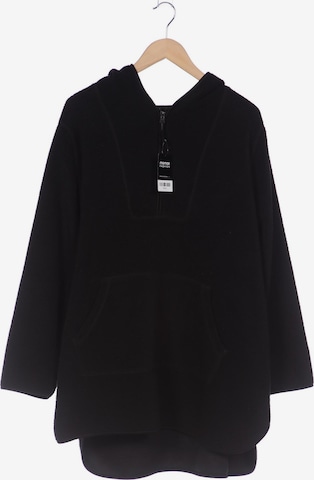 Ulla Popken Sweatshirt & Zip-Up Hoodie in 5XL in Black: front