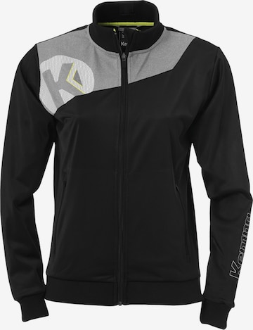 KEMPA Sportsweatjacke in Schwarz: Vorderseite