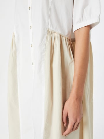 Cream Shirt Dress 'Humla' in Beige