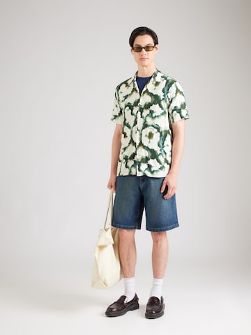 Kronstadt Regular fit Button Up Shirt 'KSBailey' in Green