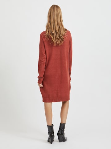 VILA Pletené šaty 'Ril' - Červená