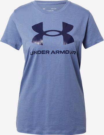 UNDER ARMOUR Функциональная футболка в Синий: спереди