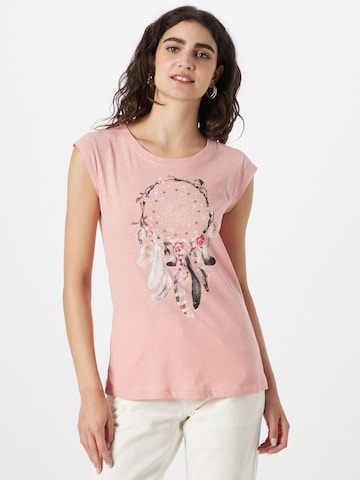 ONLY - Camiseta 'BONE' en rosa: frente