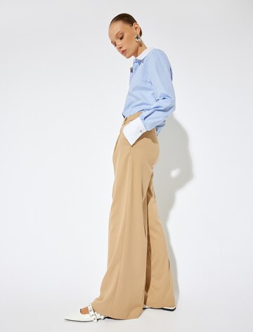 Koton Wide leg Bandplooibroek in Beige