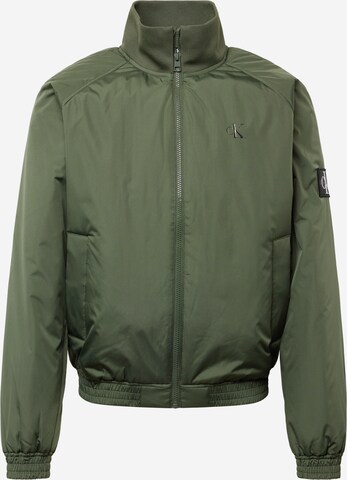 Calvin Klein Jeans Демисезонная куртка 'Harrington' в Зеленый: спереди